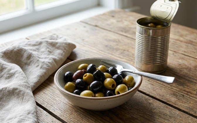 canned olives snack