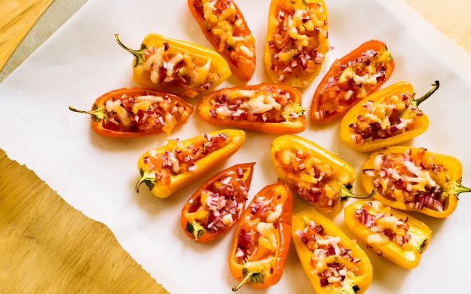 bell pepper nachos low carb
