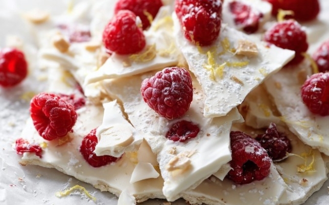 frozen yogurt berry bark