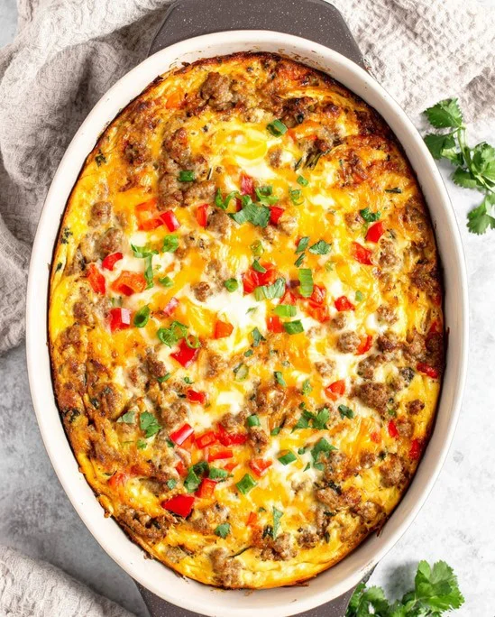 Hearty Southwestern Breakfast Sausage & Egg Bake Recipe