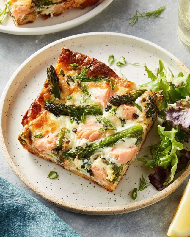 Low Sodium Smoked Salmon and Asparagus Strata Recipe