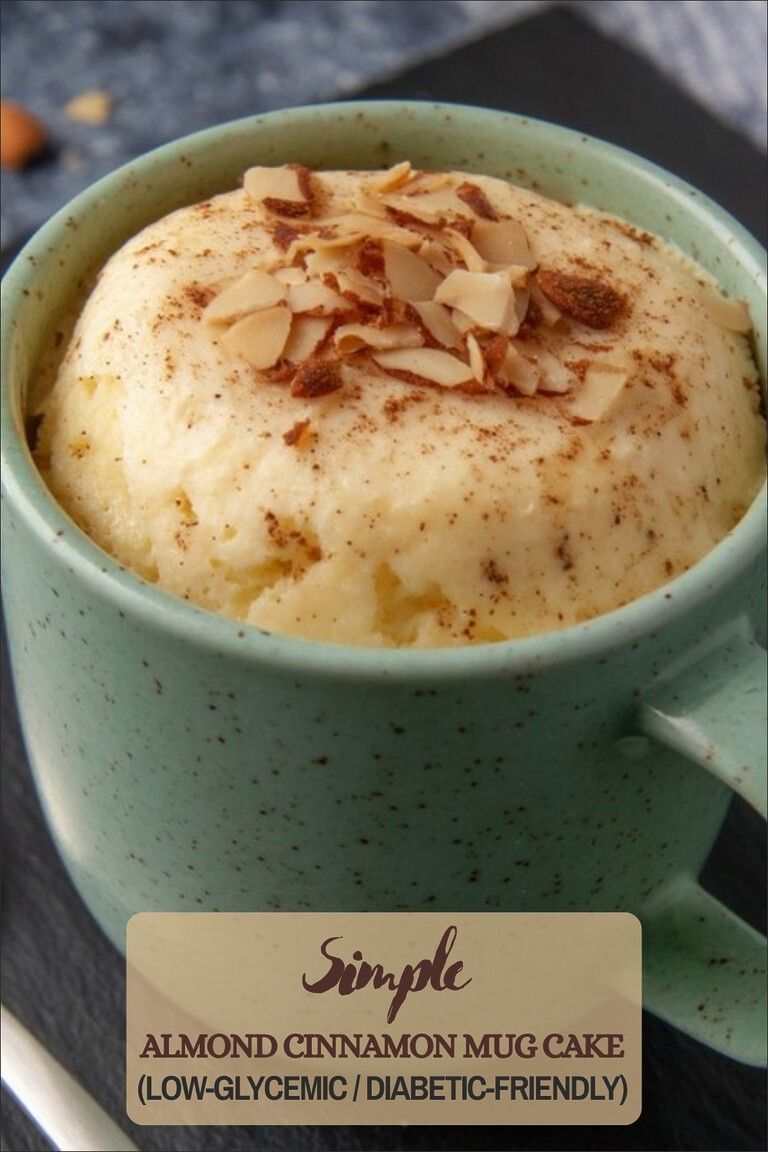 2-Minute Almond-Cinnamon Mug Cake (My Go-To for Low Glycemic Desserts ...