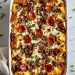 The Best Diabetic Breakfast Casserole (Pizza-Style!) The Best Diabetic Breakfast Casserole (Pizza-Style!)