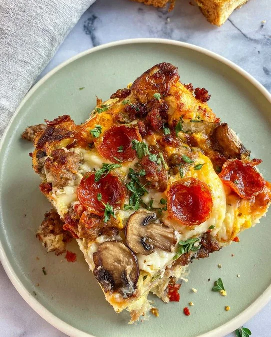 Savory Pizza-Style Breakfast Bake Recipe