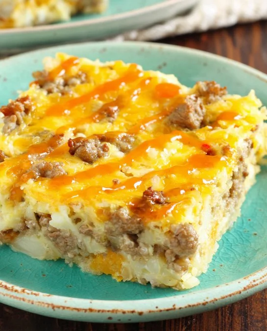 Low-Carb Turkey Sausage Breakfast Casserole Recipe