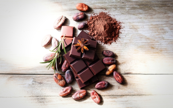 A Square of Extra-Dark Chocolate