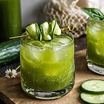 Crisp Cucumber Basil Sparkler (Sugar-Free)